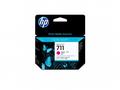 HP no 711 - purpurová ink. kazeta - 3pack, CZ135A