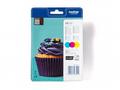 Brother LC-123RBWBP (inkoust multipack - 3 barvy C