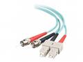 C2G SC-ST 10Gb 50, 125 OM3 Duplex Multimode PVC Fi