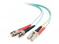 C2G LC-ST 10Gb 50, 125 OM3 Duplex Multimode PVC Fi