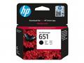 HP Ink Cartridge 651, Black, 600 stran