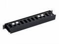 Triton 19" vyvazovací panel 1U plastový RAL9005