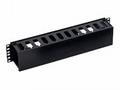 TRITON 19" vyvazovací panel 2U plastový, černá