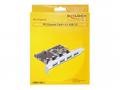 Delock PCI Express Card > 4 x USB 3.0 - USB adapté
