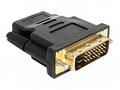 Delock Adaptér DVI 24+1 pin samec > HDMI samice