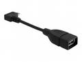 Delock Adapter USB micro-B samec pravoúhlý > USB 2