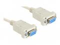 Delock - Null modem kabel - DB-9 (F) do DB-9 (F) -
