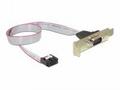 Delock Low Profile Slot Bracket > 1 x Serial Pin l