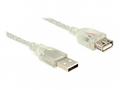 Delock Prodlužovací kabel USB 2.0 Typ-A samec > US