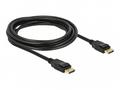 Delock Displayport 1.2 kabel samec > Displayport s