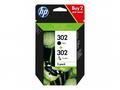 HP 302 combo černá + barevná ink. náplň X4D37AE