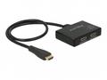 Delock HDMI Splitter - Rozdělovač video, audio - 2