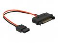 Delock Napájecí kabel SATA 15 pin samec > napájecí