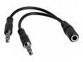 StarTech.com 3.5mm 4 Position to 2x 3 Position 3.5