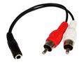 StarTech.com 6in RCA to 3.5mm Female Cable - Audio