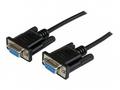 StarTech.com 2m Black DB9 RS232 Serial Null Modem 