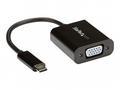 StarTech.com USB-C to VGA Adapter - Black - 1080p 