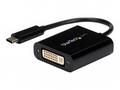 StarTech.com USB C to DVI Adapter - Black - 1920x1