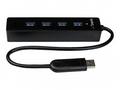 StarTech.com 4-Port USB 3.0 Hub with Built-in Cabl