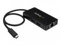 StarTech.com 3 Port USB C Hub with Ethernet - USB-
