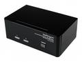 StarTech.com 2 Port KVM Switch - DVI and VGA w, Au