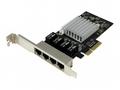 StarTech.com 4 Port PCIe Network Card - RJ45 Port 