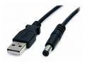 StarTech.com 3 ft USB to Type M Barrel 5V DC Power
