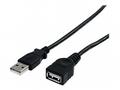 StarTech.com 3 ft Black USB 2.0 Extension Cable A 