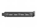 StarTech.com 4 Port USB A Female Slot Plate Adapte