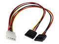 StarTech.com 12in LP4 to 2x SATA Power Y Cable Ada