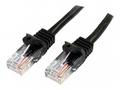 StarTech.com 3m Black Cat5e, Cat 5 Snagless Patch 
