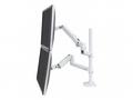 ERGOTRON LX Dual Stacking Arm, Tall Pole, stolní r