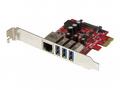 StarTech.com 3 Port PCI Express USB 3.0 Card + Gig