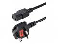 StarTech.com 6ft (1.8m) UK Computer Power Cable, 1