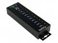 StarTech.com 10-Port USB 3.0 Hub - Metal Industria