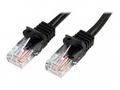 StarTech.com 2m Black Cat5e, Cat 5 Snagless Patch 