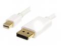 StarTech.com 2m 6 ft White Mini DisplayPort to Dis