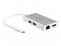 StarTech.com USB-C Multiport Adapter, USB-C Travel