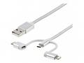 StarTech.com USB Multi Charging Cable - 3.3 ft, 1m