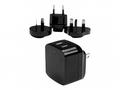 StarTech.com Travel USB Wall Charger - 2 Port - Bl
