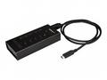StarTech.com 7 Port USB C Hub, USB Type-C to 2x US