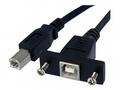 StarTech.com 3 ft Panel Mount USB Cable B to B - F