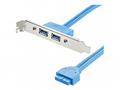 StarTech.com 2 Port USB 3.0 A Female Slot Plate Ad