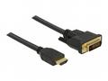 Delock - Kabel adaptéru - DVI-D s piny (male) do H