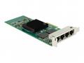 Delock PCI Express Card > 4 x Gigabit LAN - Síťový