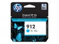 HP 912 - 2.93 ml - azurová - originální - inkousto