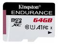 KINGSTON 64GB microSDHC Endurance 95R, 30W C10 A1 