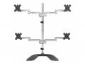 StarTech.com Desktop Quad Monitor Stand, Ergonomic