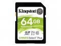 Kingston paměťová karta 64GB Canvas Select Plus SD