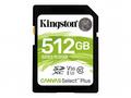 Kingston Canvas Select Plus U3, SDXC, 512GB, 100MB